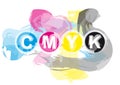 CMYK Printer's Inks Royalty Free Stock Photo