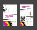 Cmyk printing business card Royalty Free Stock Photo