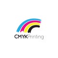 CMYK printing logo icon graphic design template Royalty Free Stock Photo