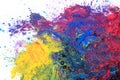 cmyk toner powder (cyan, magenta, yellow, black) Royalty Free Stock Photo