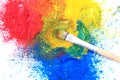 Cmyk toner powder (cyan, magenta, yellow, black) Royalty Free Stock Photo