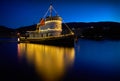 Penticton, British Columbia, Canada Ã¢â¬â July 20, 2019. Okanagan Lake Tugboat Penticton Night