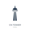 cn tower icon in trendy design style. cn tower icon isolated on white background. cn tower vector icon simple and modern flat