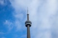 CN Tower is a 553.3 m-high concrete communications and observation tower in downtown Toronto Royalty Free Stock Photo