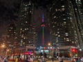 CN Tower at nightime