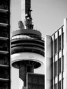 CN Tower, Totonto Between Two Highrise Buildings Royalty Free Stock Photo