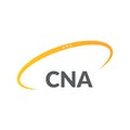 CNA letter logo design on white background. Creative modern CNA letter logo design. Vector design Royalty Free Stock Photo