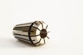 CNC ER Collet isolated above white background Royalty Free Stock Photo