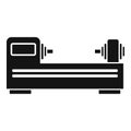 Cnc lathe icon, simple style