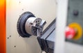 CNC Lathe in manufacturing process