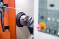 CNC Lathe in manufacturing process