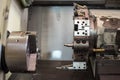 CNC Lathe in manufacturing process