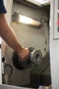 CNC Lathe in manufacturing process