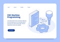 CNC Machine Programming Landing Page Concept