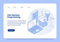 CNC Machine Programming Landing Page Concept