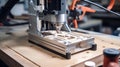 CNC machinery carving complex figures, metal and wood working