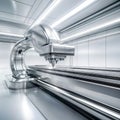 Five-Axis CNC Shapes Metal Sleek, generative ai