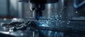 The CNC Machining Process.AI generated image Royalty Free Stock Photo