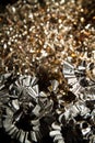 CNC metal shavings Royalty Free Stock Photo