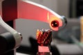 CNC milling cutter test Royalty Free Stock Photo