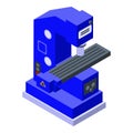 Cnc milling machine icon, isometric style Royalty Free Stock Photo