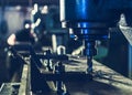 CNC Milling Machine During Operation Royalty Free Stock Photo
