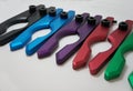 CNC parts,Anodize Aluminum.Metal parts, milling industry. Royalty Free Stock Photo