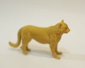 Cnc router in the shape of a yellow tiger. 3D design made of plastic.