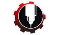 CNC Service Logo Design Template