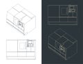 CNC turning milling machine blueprints