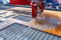 CNC water jet cutting machine Royalty Free Stock Photo