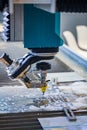 CNC water jet cutting machine Royalty Free Stock Photo