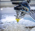 CNC water jet cutting machine Royalty Free Stock Photo