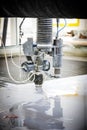 CNC Waterjet Cutting Machine Detail Royalty Free Stock Photo