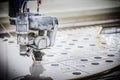 CNC Waterjet Cutting Machine Detail Royalty Free Stock Photo