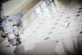 CNC Waterjet Cutting Machine Detail Royalty Free Stock Photo