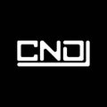 CND letter logo creative design with vector graphic, CND