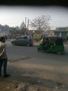 CNG Auto CNG cars run continuously on Indian roads.