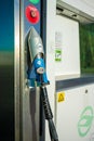 CNG filling handle at a compressed gas fueling station..