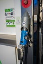 CNG filling handle at a compressed gas fueling station..