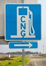 CNG Sign Royalty Free Stock Photo