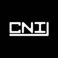 CNI letter logo creative design with vector graphic, CNI Royalty Free Stock Photo