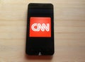 CNN app Royalty Free Stock Photo