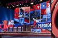 CNN Cable Television Presidential Debate Stage Royalty Free Stock Photo