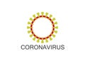 Coronavirus icon, 2019-nCov novel coronavirus concept resposible for asian flu outbreak and coronaviruses influenza as dangerous Royalty Free Stock Photo