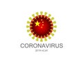 Coronavirus icon, 2019-nCov novel coronavirus concept resposible for asian flu outbreak and coronaviruses influenza as dangerous Royalty Free Stock Photo