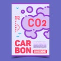 Co2 Carbone Dioxide Smoke Creative Poster Vector Royalty Free Stock Photo