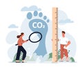 CO2 emission concept