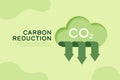 CO2 Emission, Reduction, neutrality concept. Carbon gas , Air pollution protection. Ecology and Environment concept. Paper Art