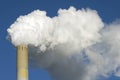 CO2 Emissions from flue pipe of coal power plant Royalty Free Stock Photo